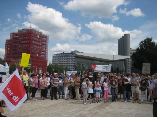 02. Juli 2013 Demo und Stadtratsitzung