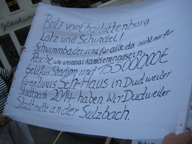 02. Juli 2013 Demo und Stadtratsitzung