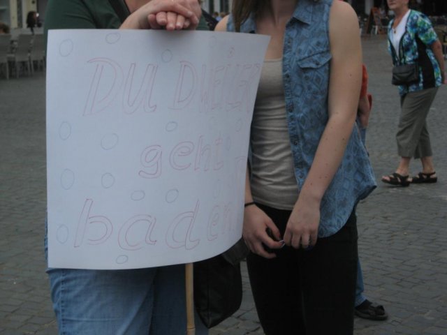 02. Juli 2013 Demo und Stadtratsitzung